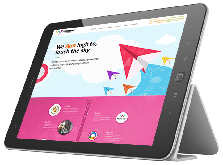Sigma Lithium iPad responsive website design