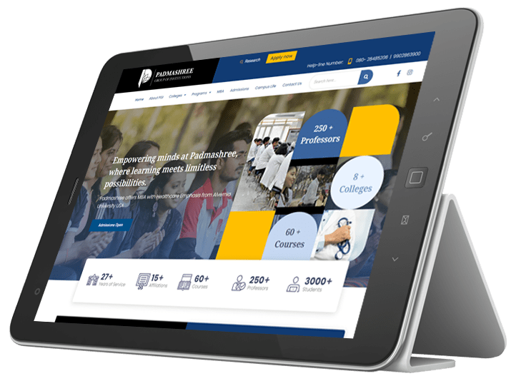 Sigma Lithium iPad responsive website design