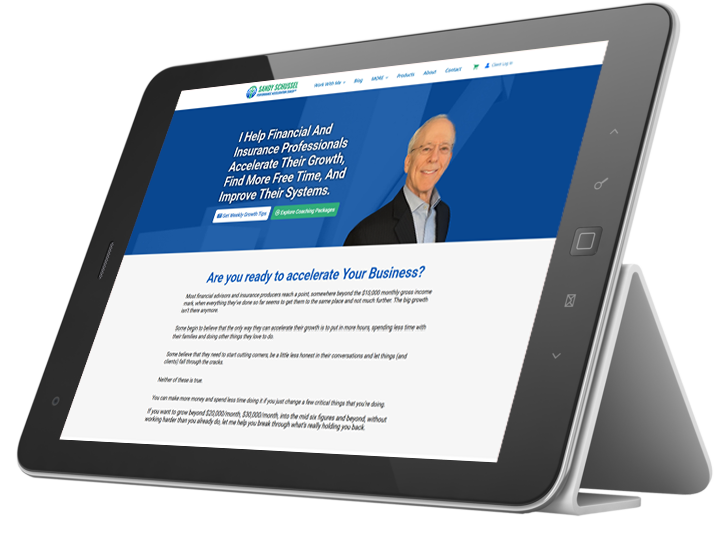 Sigma Lithium iPad responsive website design